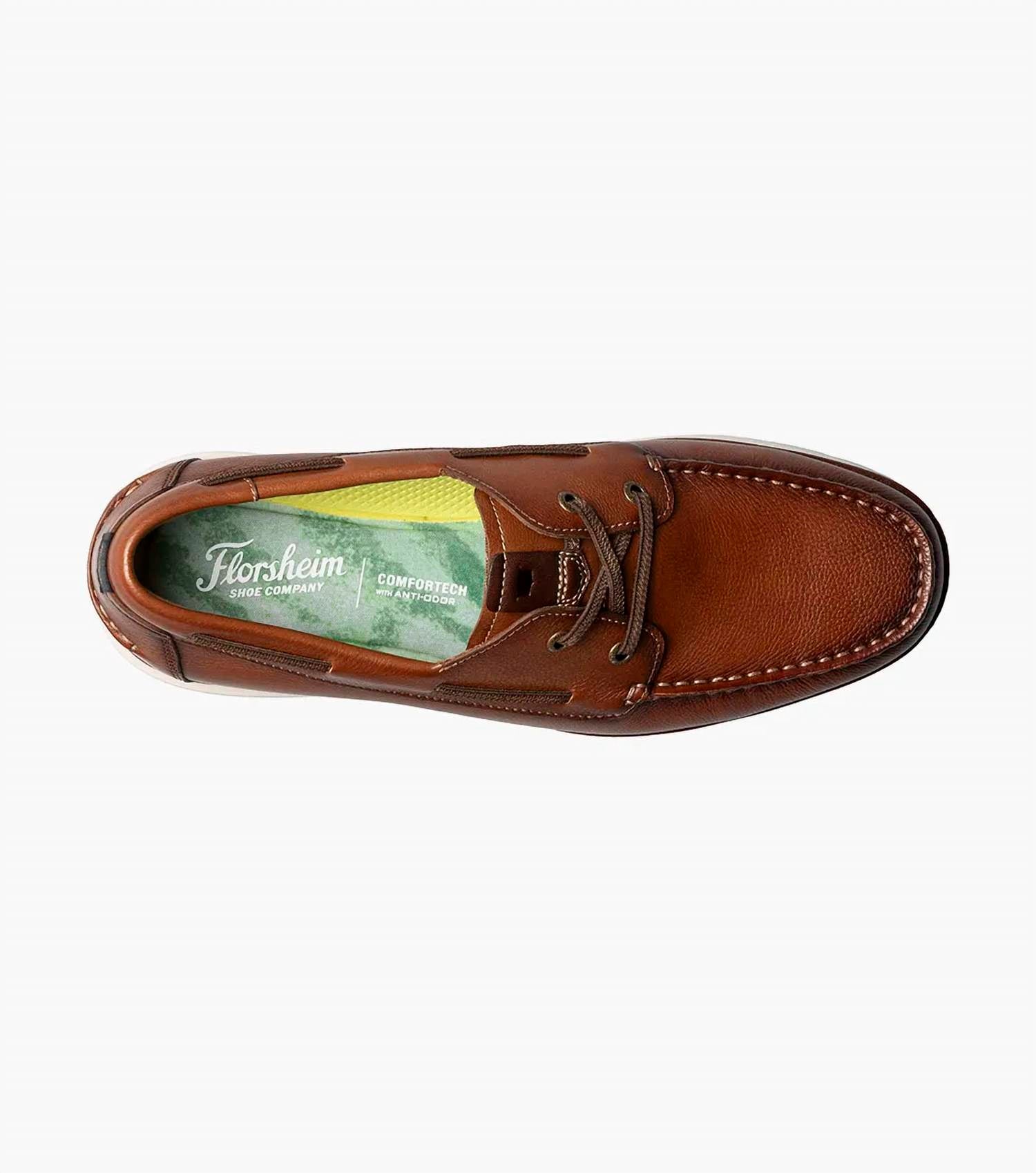 Florsheim - Men's Tropics Elastic Lace Moc Toe Boat Shoe
