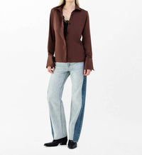 Rag & Bone Venus Lace Cami Blouse in umber - women's blouse - view 5