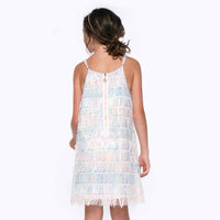 Hannah Banana - Girls Sequin Tassel Dress