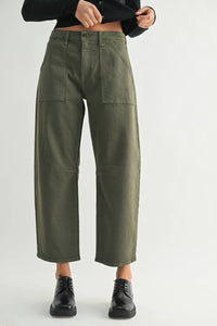 Just Black Denim - Utility Seamed Barrel Jeans