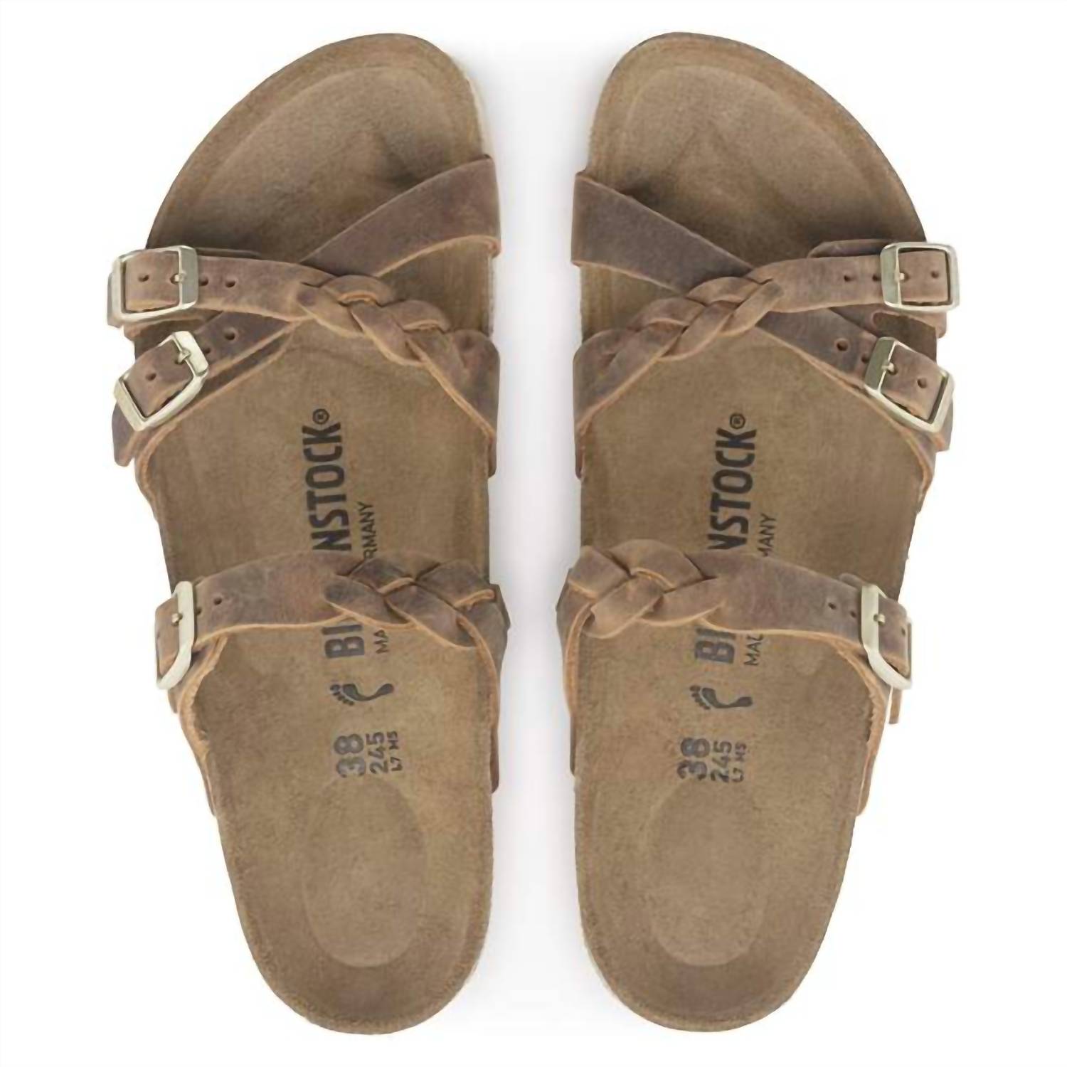 Birkenstock - Women's Franca Braided Leather Sandal