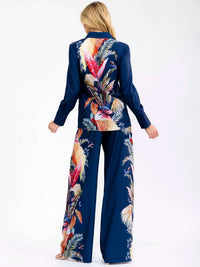 Little Secret Of Mine - Tropical Leaf Wide Leg Pant Set