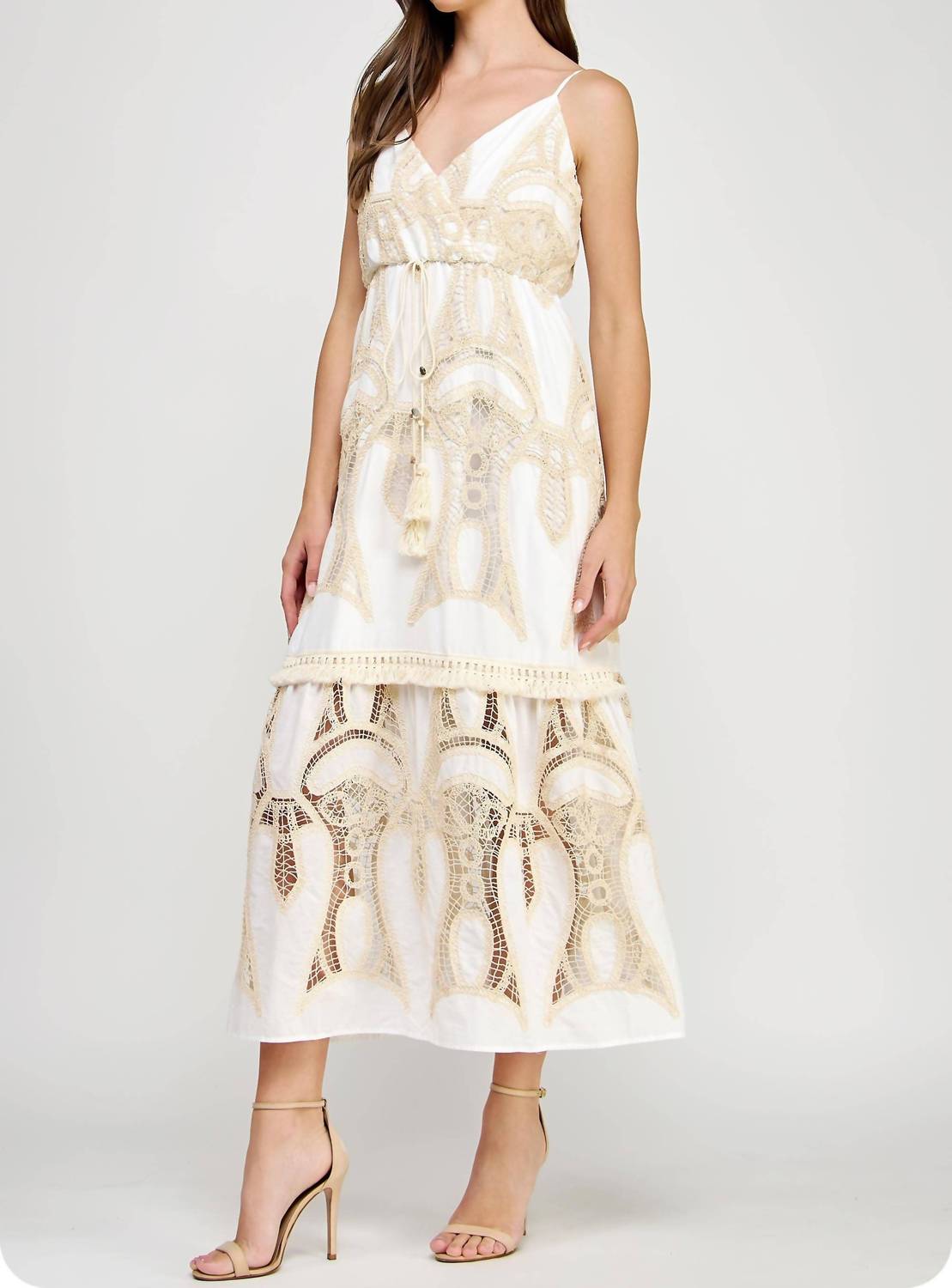 Strut & Bolt - Crochet Lace Maxi Dress
