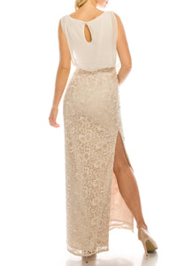 Aidan Mattox - Embroidered-lace Evening Dress