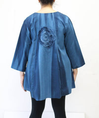 Modesce - Hand Painted Cotton Swirl Swing Tunic
