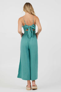Vintage Havana - Lightweight Tie Front Jumpsuit
