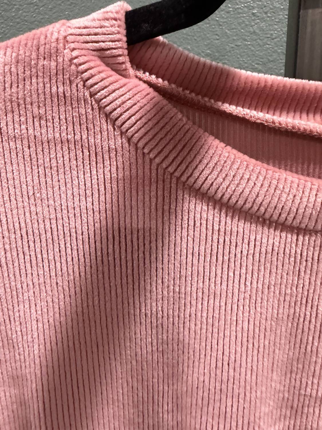 Dylan WOMEN'S CORDUROY SUTTON TOP in bloom - women's long sleeve top - detail view