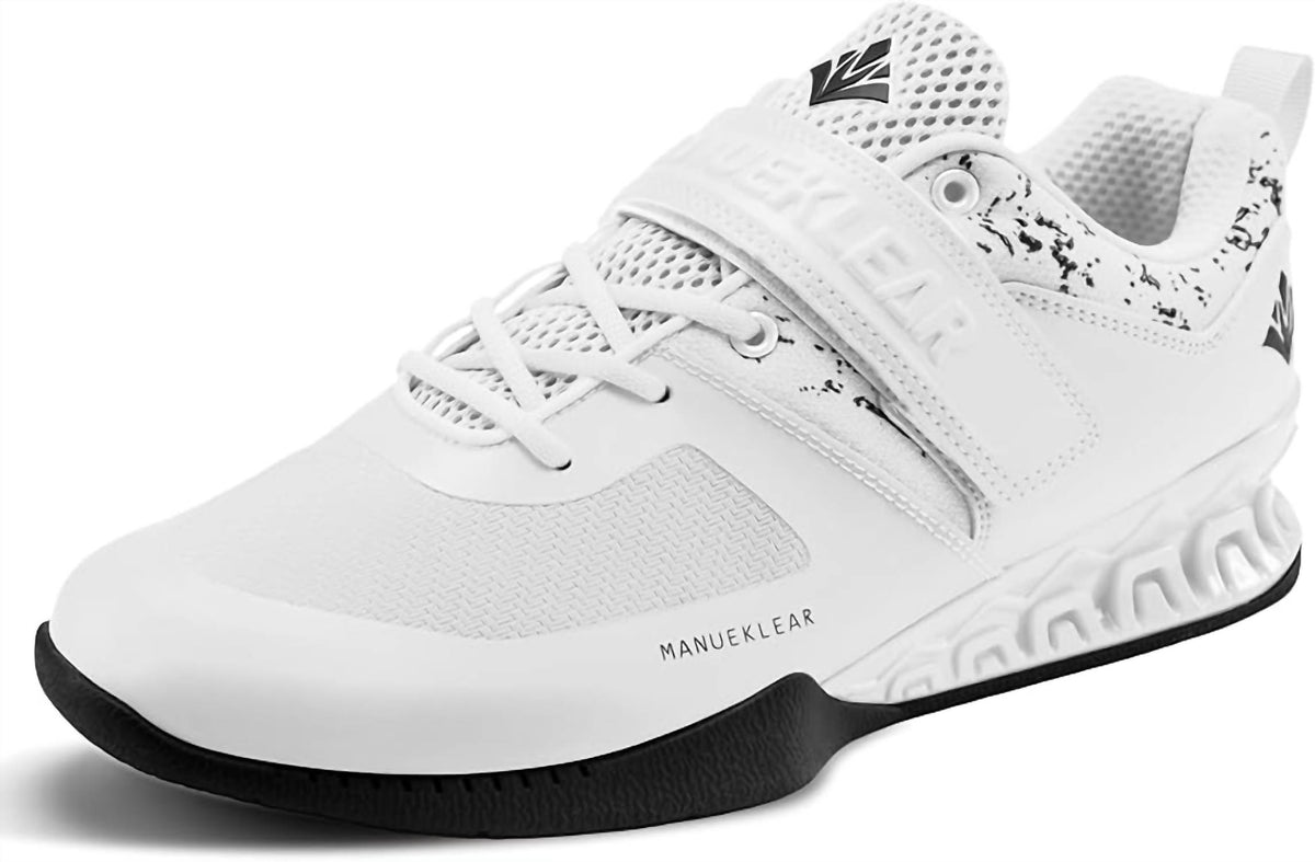 Manuklear - Men's Lace Up Anti-slip Deadlift Weightlifting Shoes