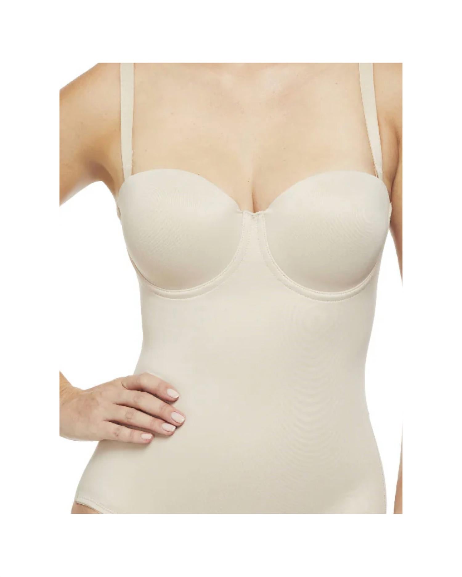 TC Fine Intimates Shape Away Convertible Bodybriefer in beige - women's shirt - detail view