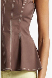 Veronica Beard - Charlie Peplum Tank Top