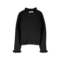 Abel & Lula - Girls' Ribbed Ruffle Neck Top