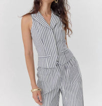 Greylin - Hellen Stripe Halter Vest Top