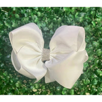 Kidscharm - Girl's Glam Rhinestone Hair Bow 6.5"