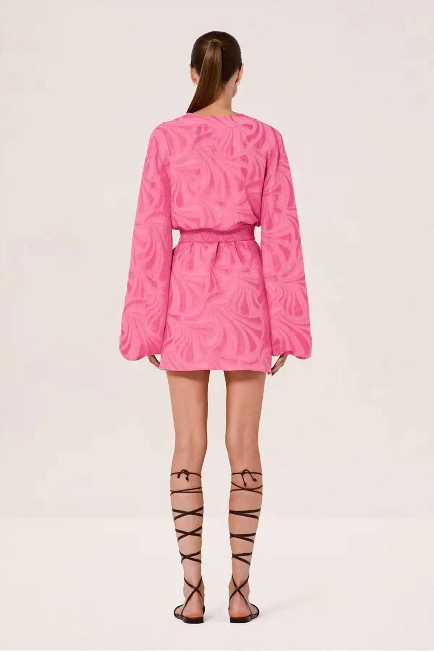 ALEXIS Piper Dress in pink - women's dress - detail view