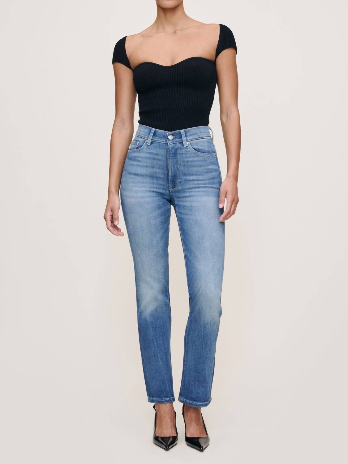 Dl1961 - Women'S - Halle Straight High Rise Instasculpt 29" Jeans