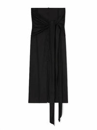 Ganni - Shiny Jersey Long Sarong Skirt