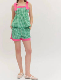 Entro - Gingham Shorts