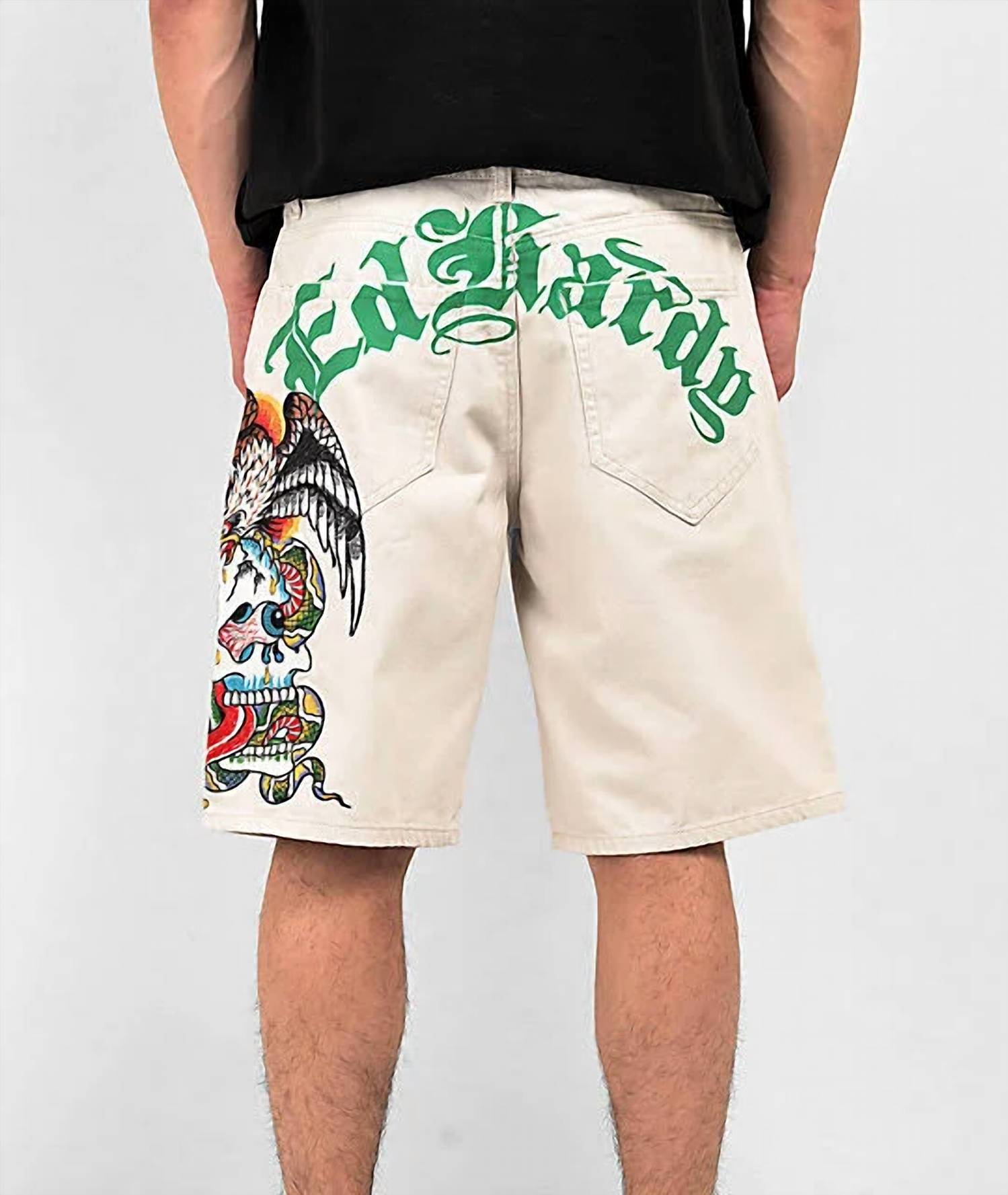 Ed Hardy - Men's Battle Skull Skater Short