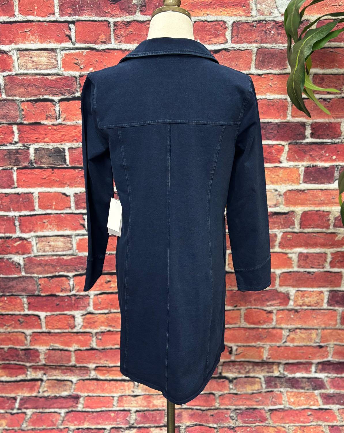 habitat Women's Stretch Denim Button-front Jacket in navy - women's jacket - view 4