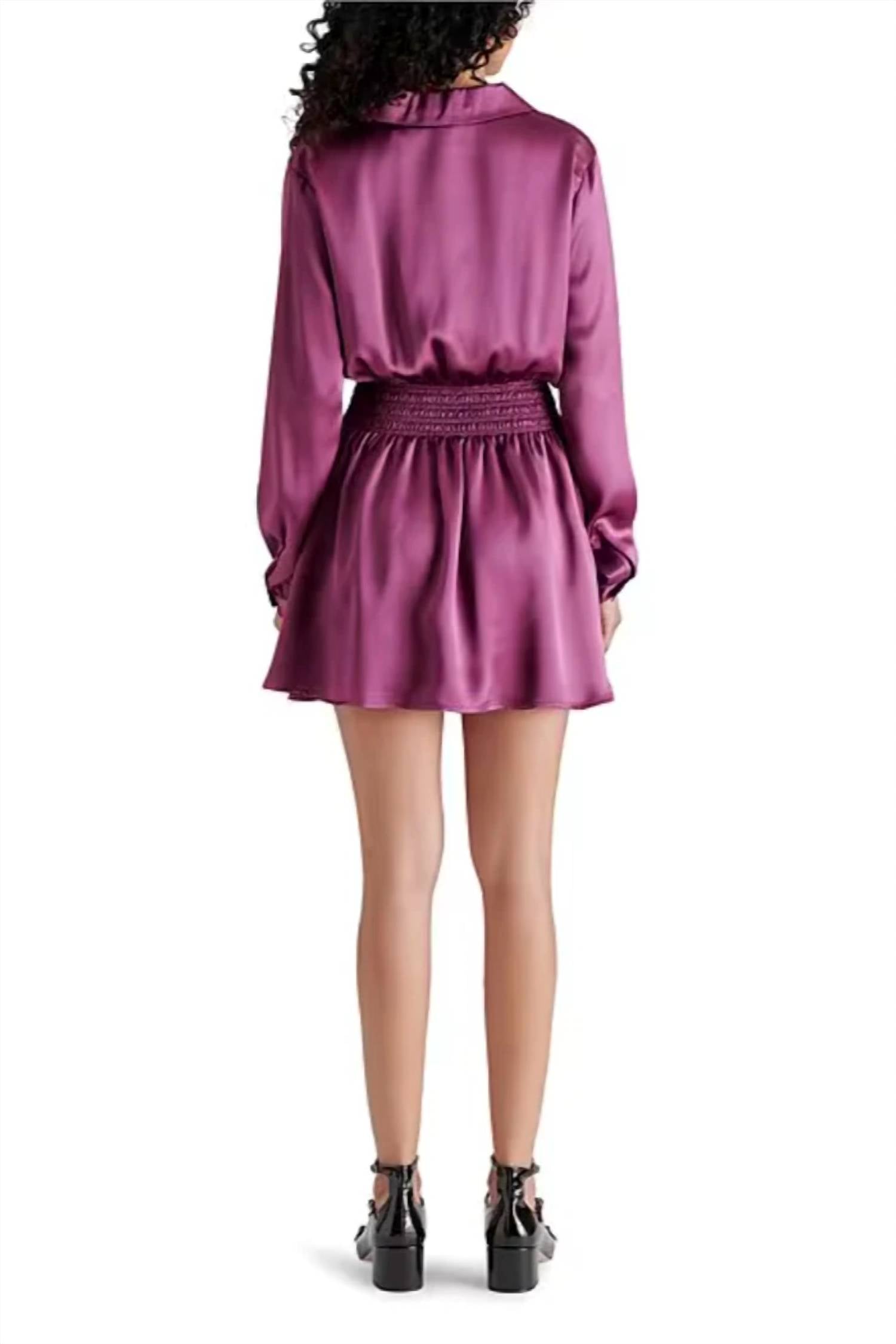 Steve Madden - Valerie Smocked Waist Mini Dress
