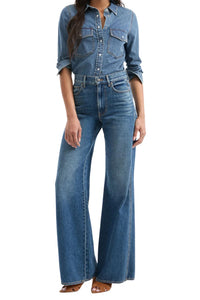 Veronica Beard - Kasey Mid Rise Flare Jeans