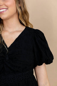 Polagram - Dani Eyelet Midi Dress