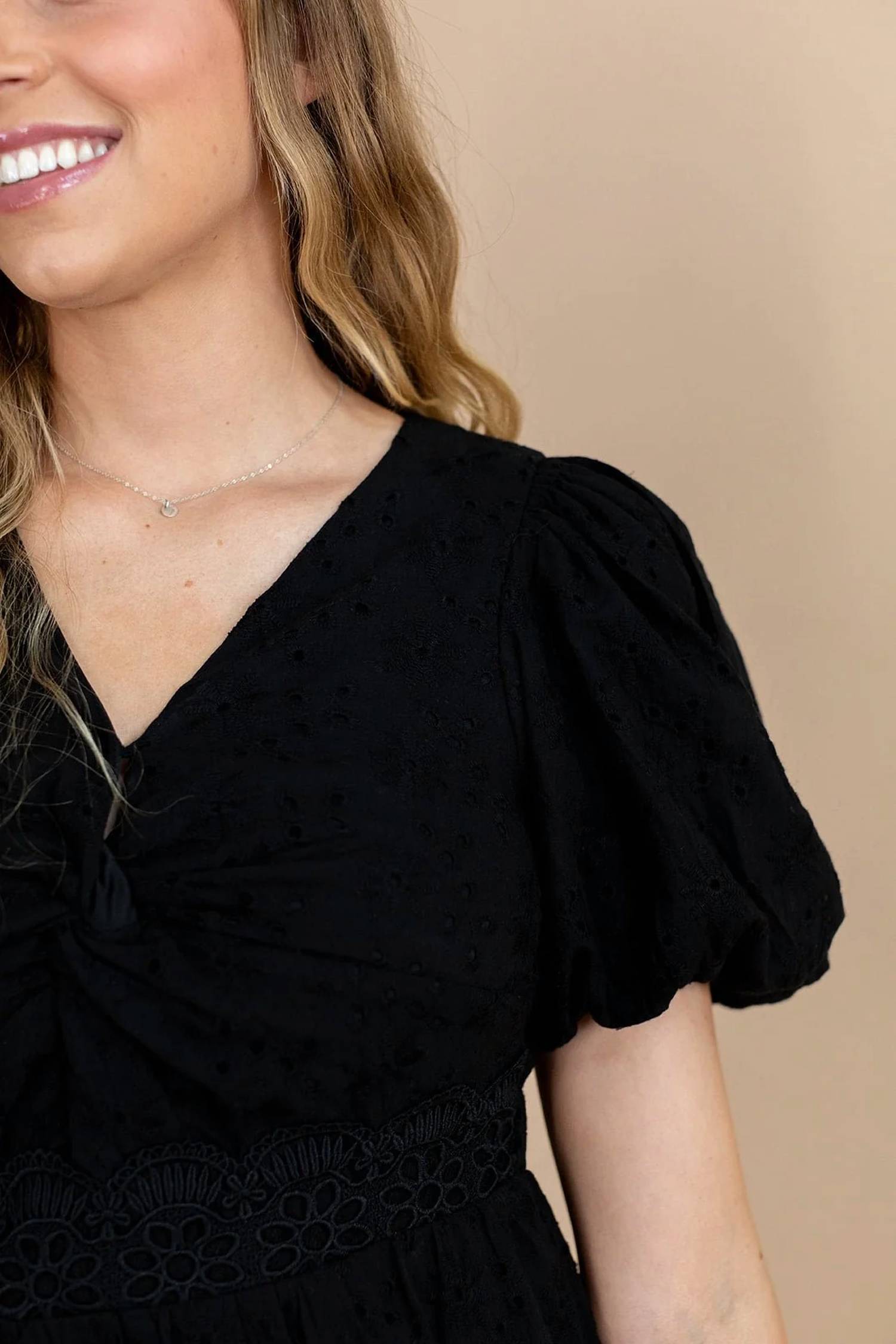 Polagram - Dani Eyelet Midi Dress