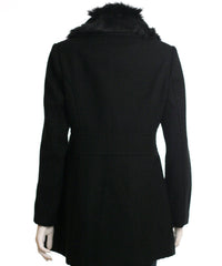 Jessica Simpson - Women's Faux Fur Collar Walker Coat