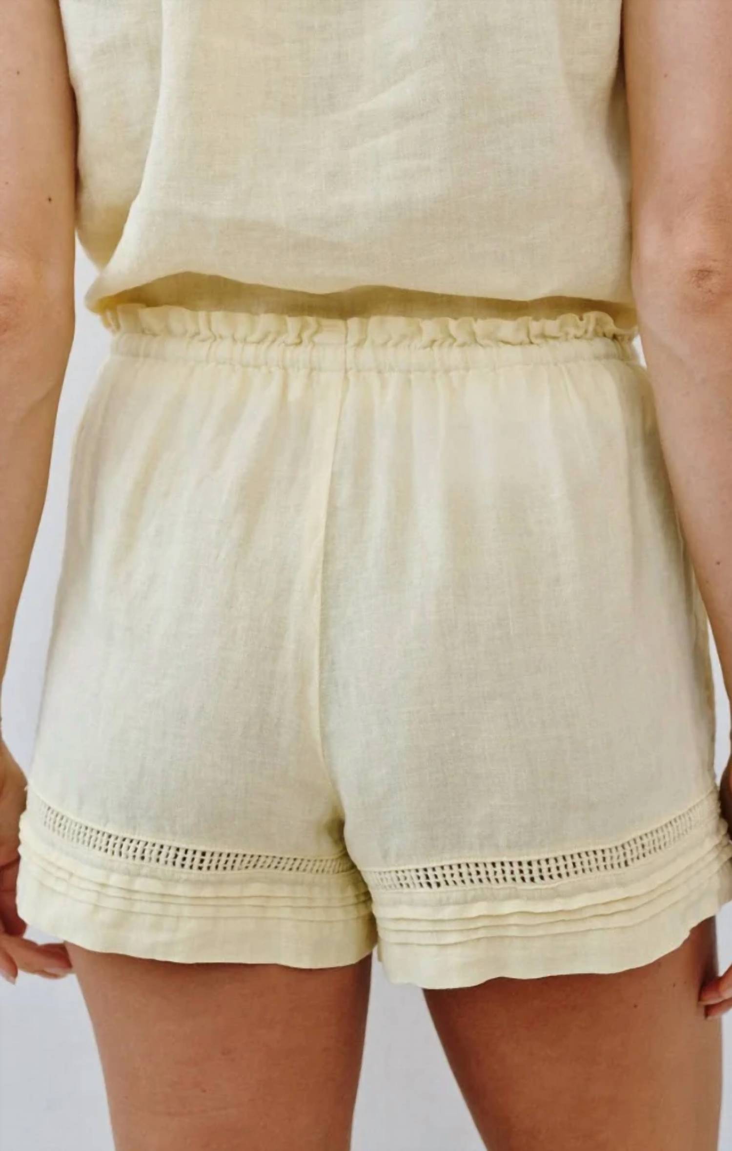 Bella Dahl - Lattice Pintuck Short