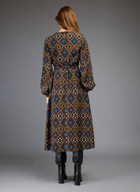 Love Binetti - Cleo Print Midi Dress