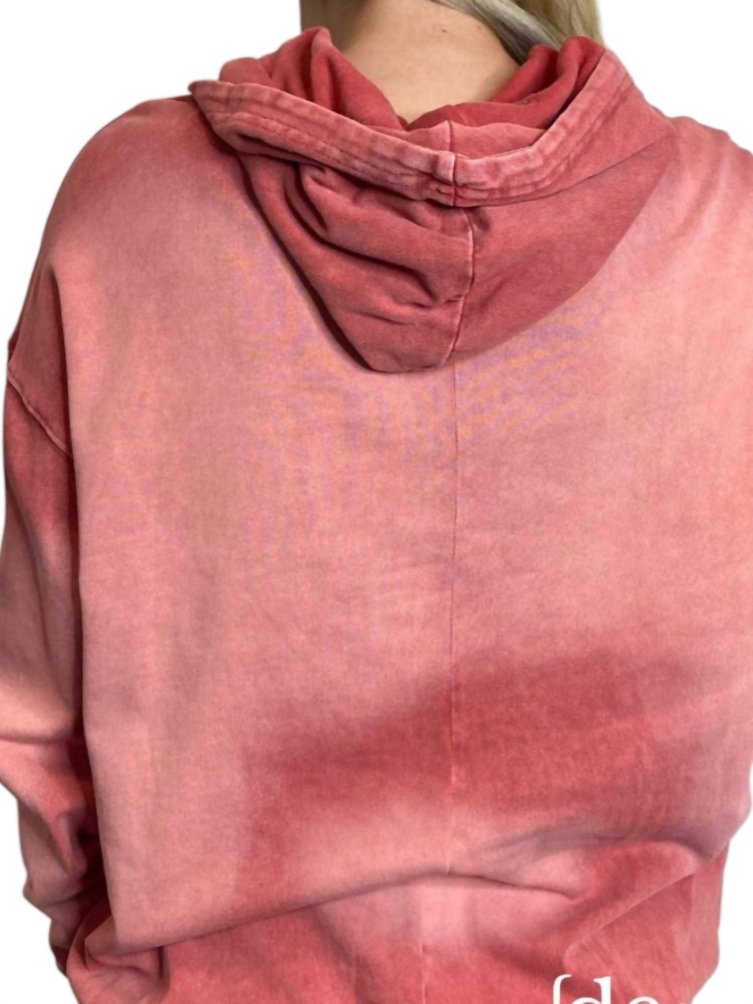 Easel - Boho Bleach Washed Hoodie