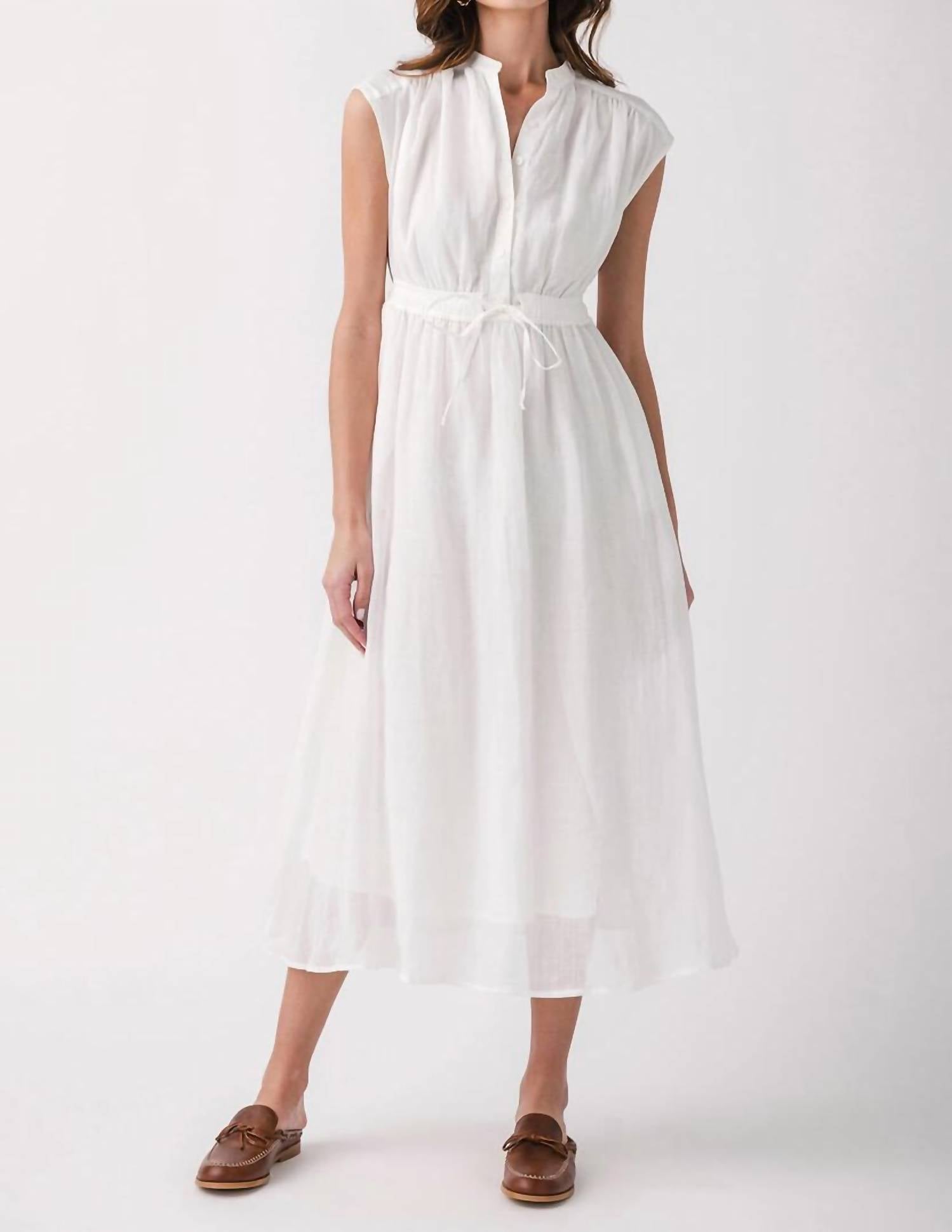 Elan - Tie Waist Midi Dress