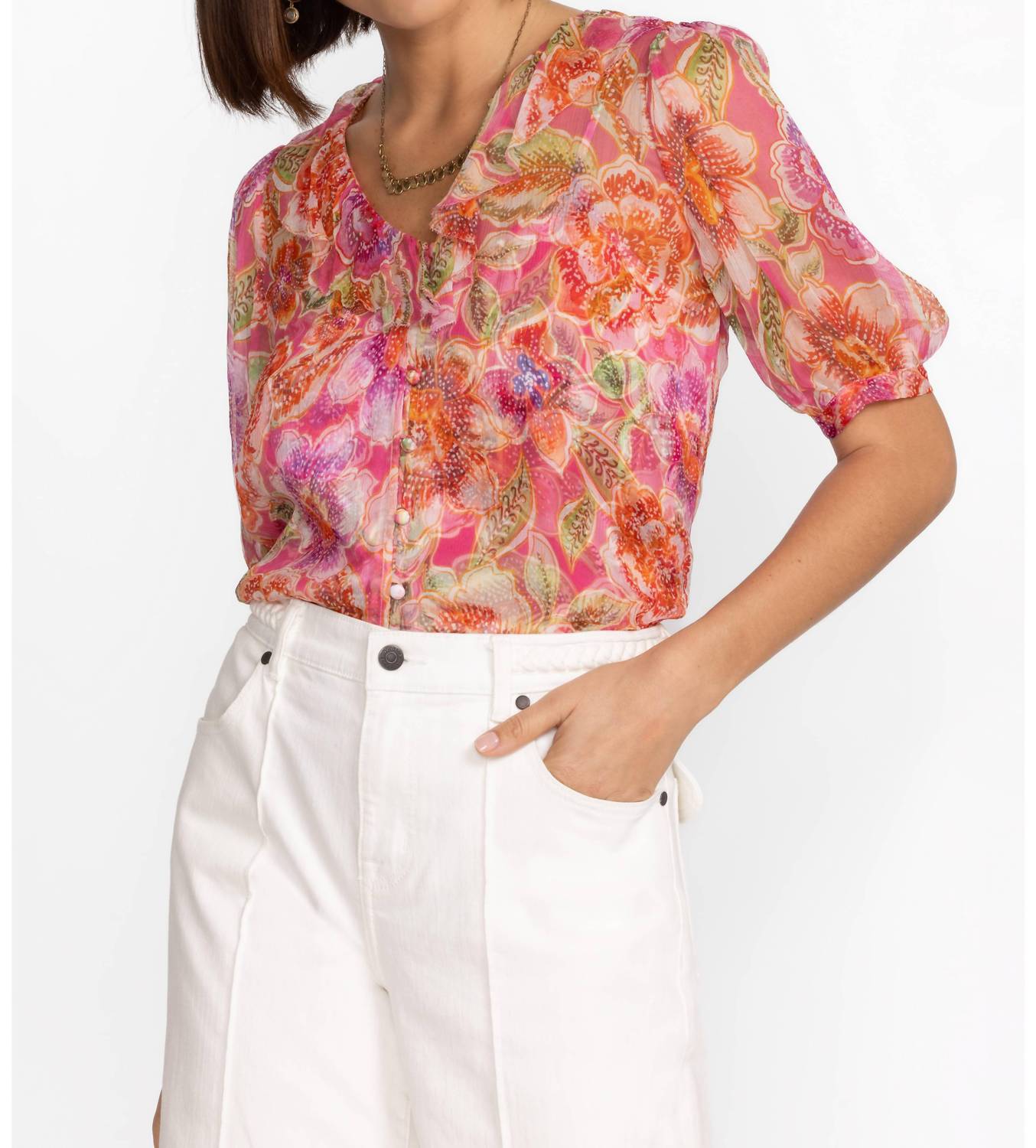 Johnny Was - Marcia Ruffle Blouse