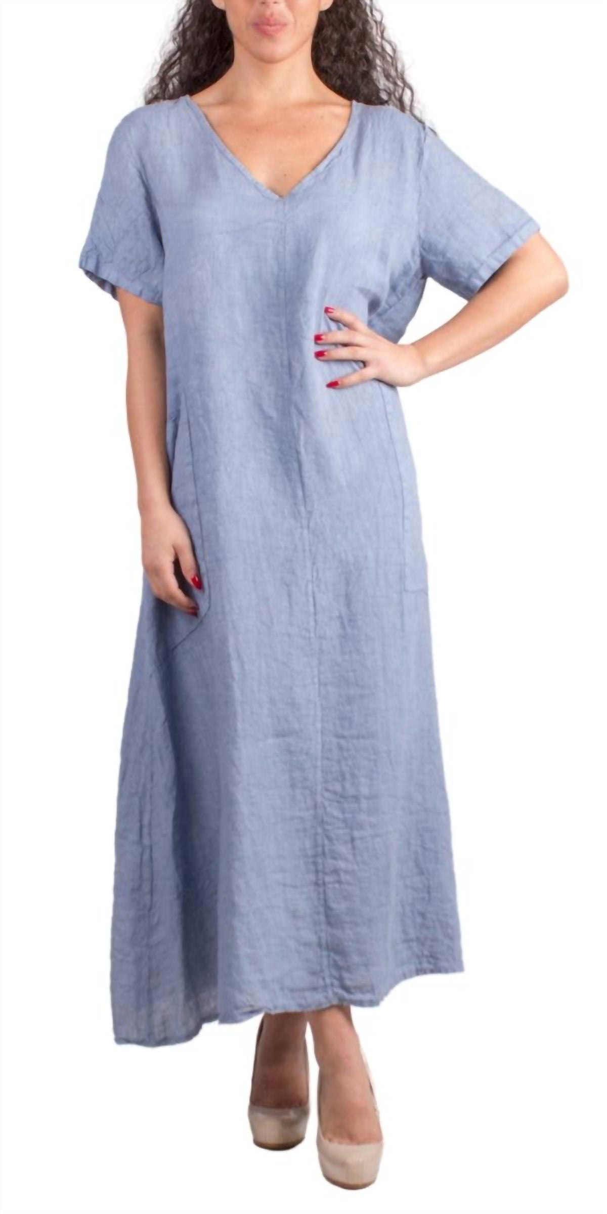 Gigi Moda - Vedette Linen Maxi Dress