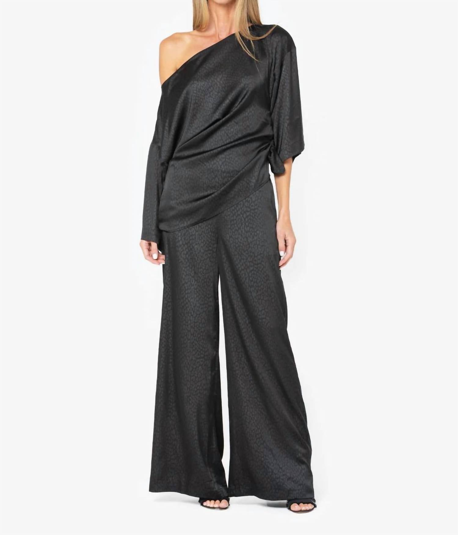 JBQ Cataleya Top in black - women's blouse - alternate view
