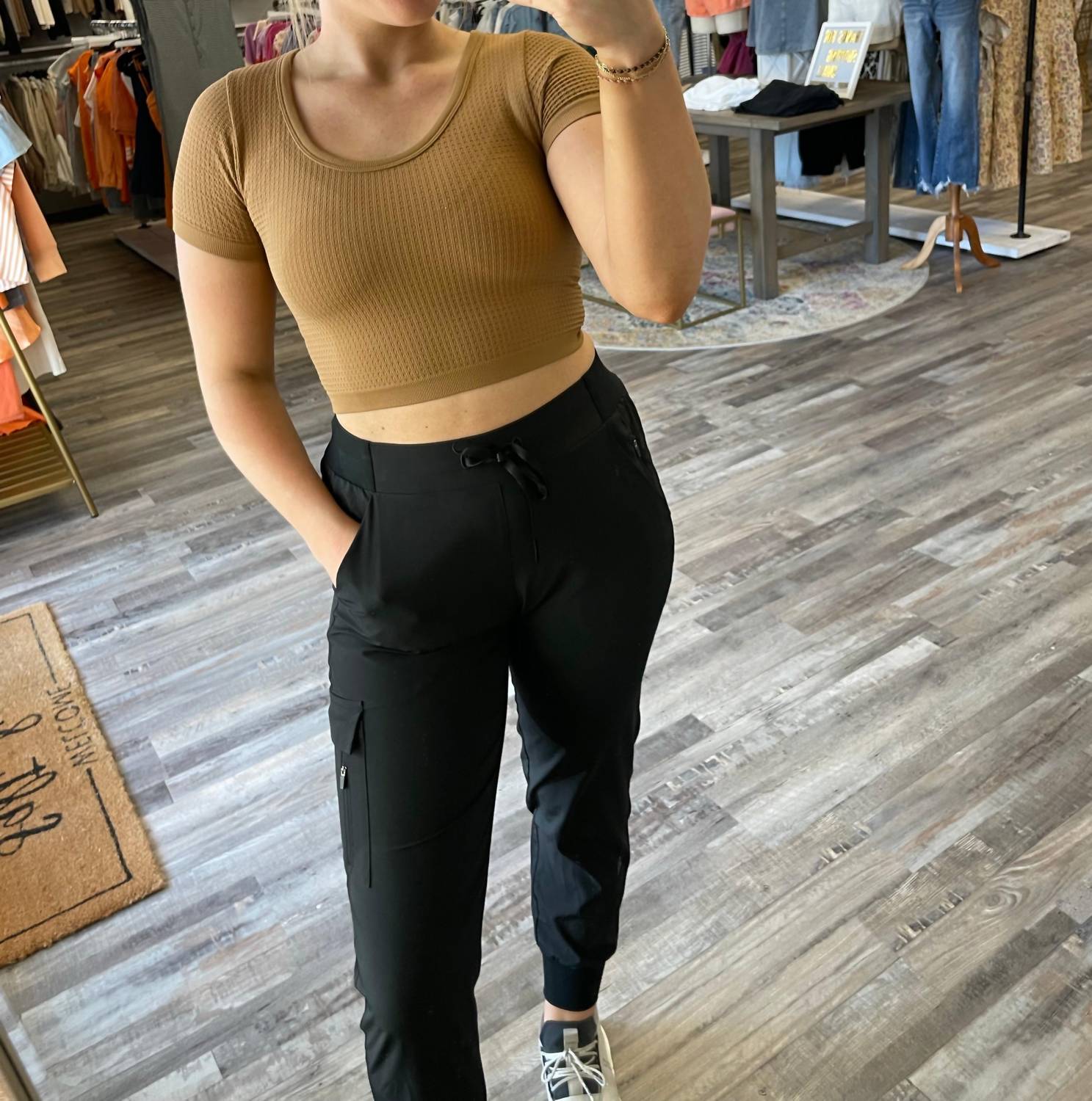 By Together - Seamless Scoop Neck Crop Top