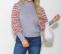 Thml - Mixed Media Knit Sweater