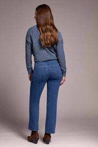 Tribal - Audrey High Rise Kick Flare Jeans With Embossed Detail