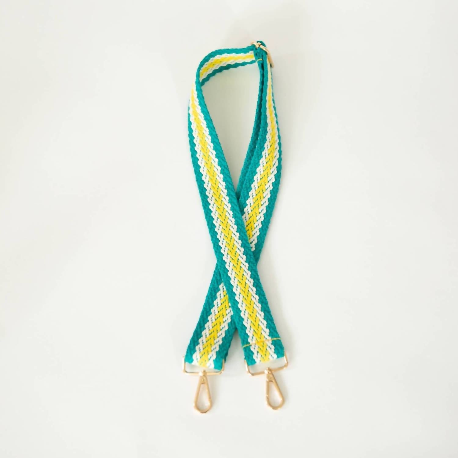 Funky Monkey - Women's Stripe Woven Crossbody Purse Strap