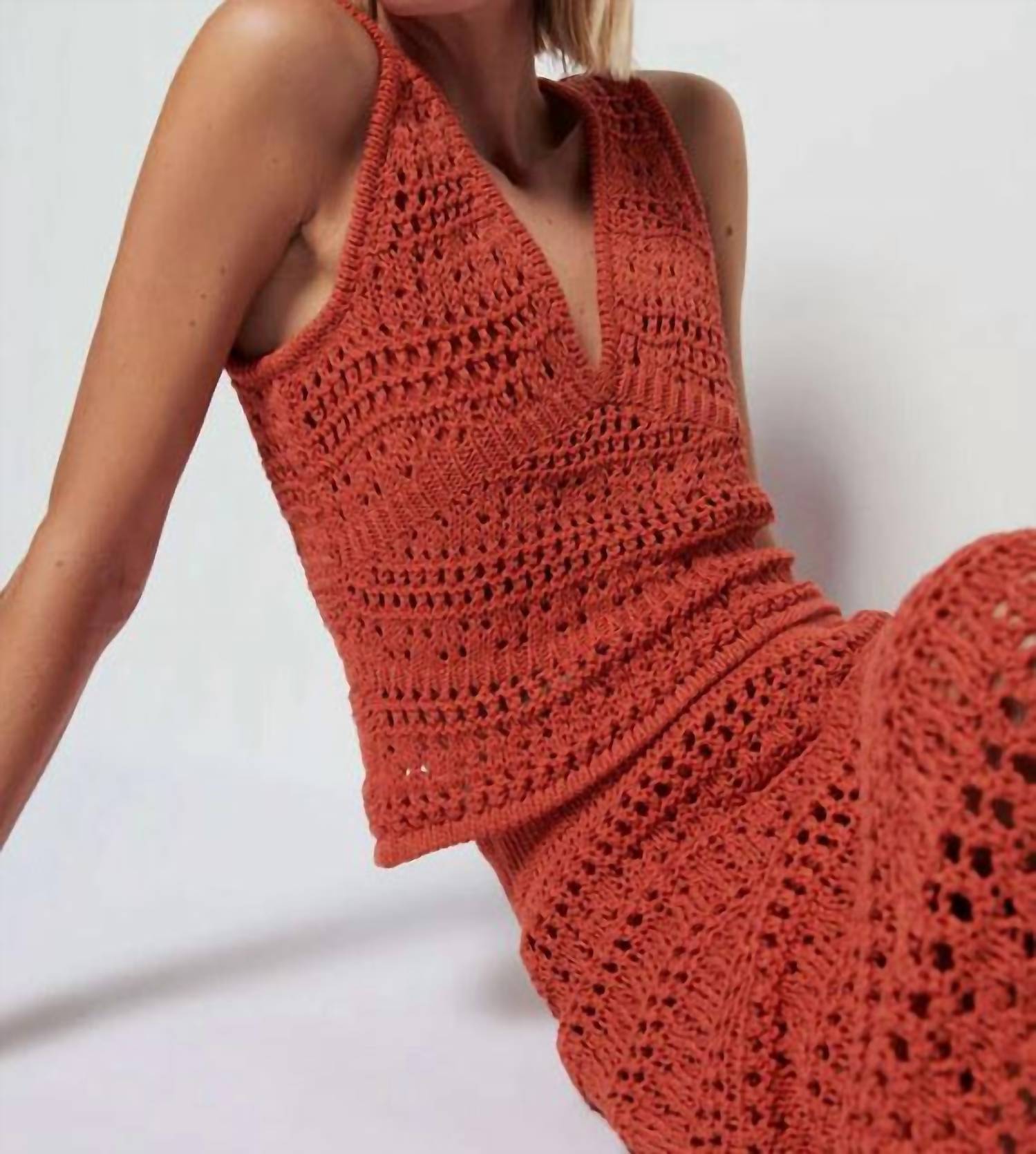 Nation Ltd - Adriana Crochet Knit Tank