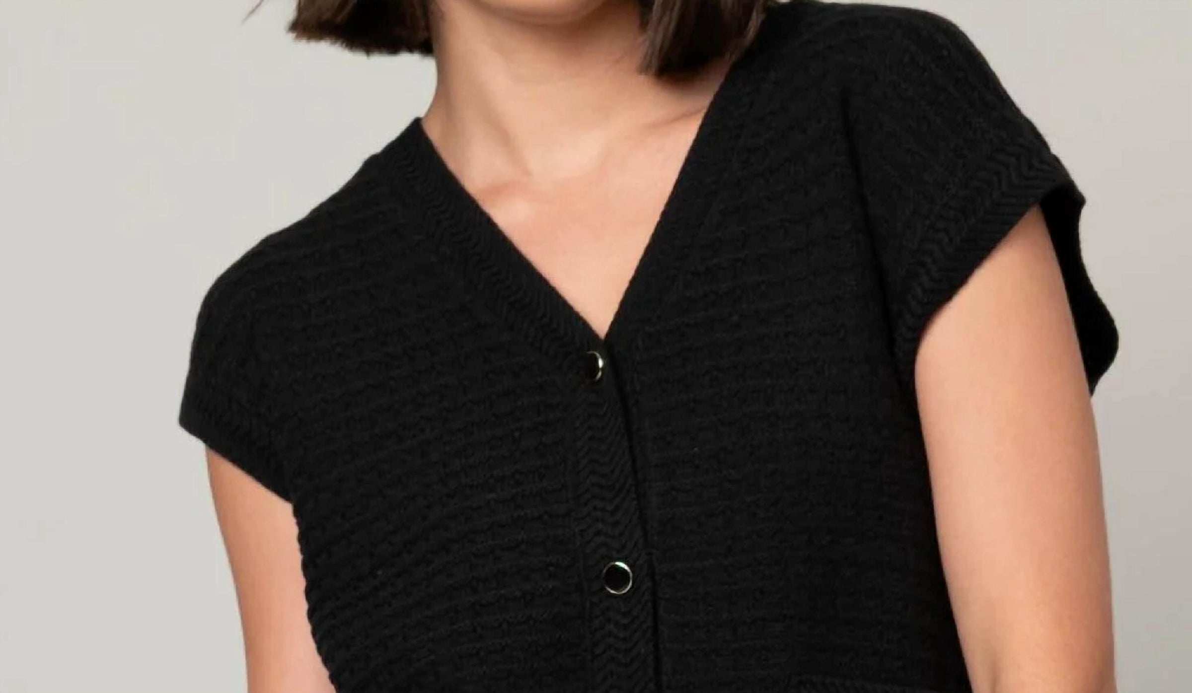 Heart Of Pine - V-neck Jacquard Sweater