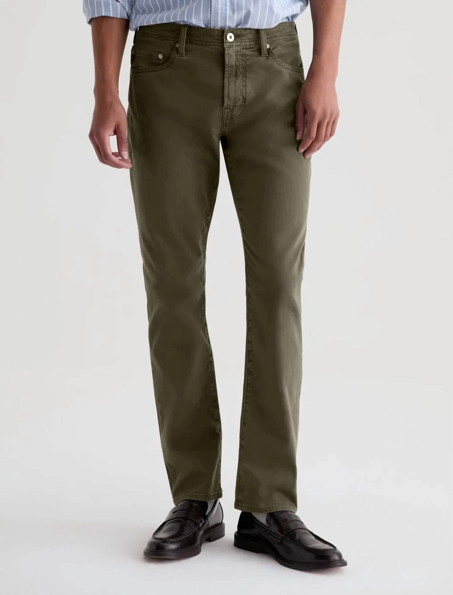 Ag Jeans - Everett Sud Sueded Sateen Slim Straight Pants