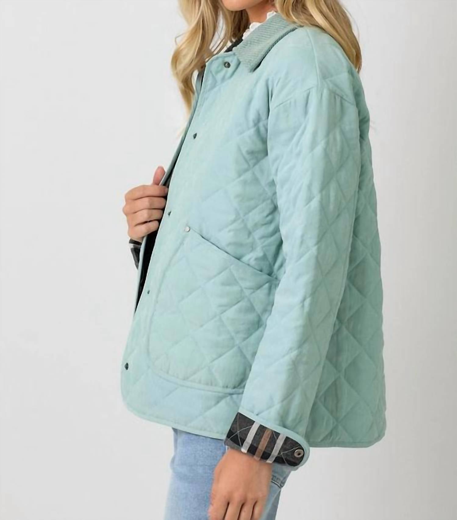 Mystree - Contrast Quilted Jacket