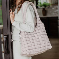 Katydid - Women's Quilted Puffer Tote Bag