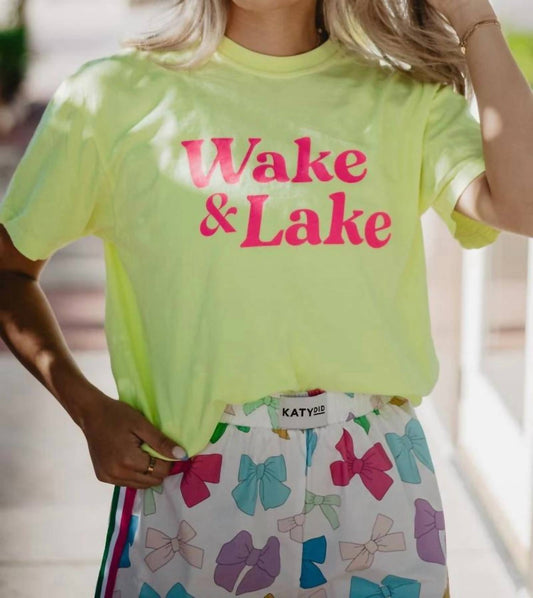 Katydid - Wake And Lake Graphic Cotton Tee