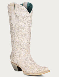 Corral - Women's Glitter Overlay Down The Isle Snip Toe Boot