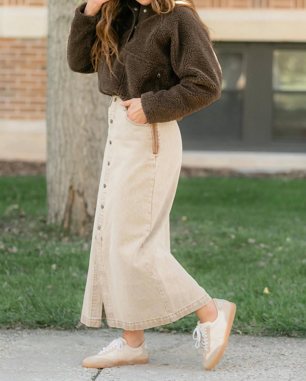 Miou Muse - Out West Washed Skirt