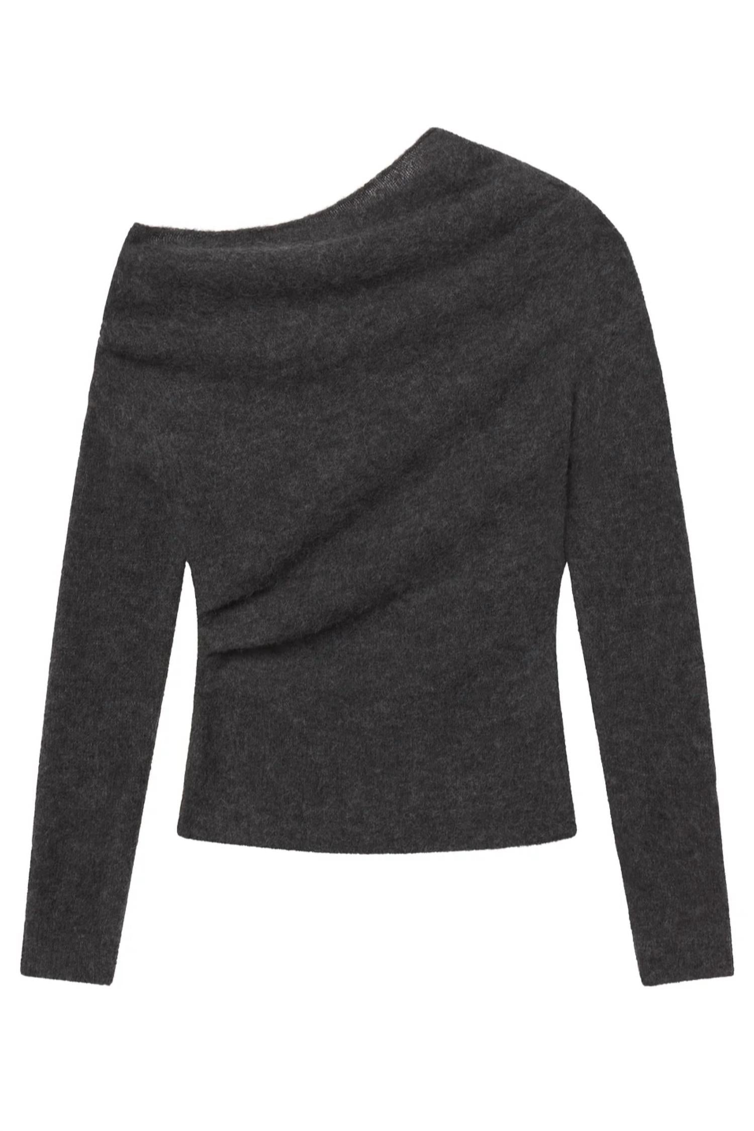 A.L.C. Freya Top in charcoal - women's sweater - view 5