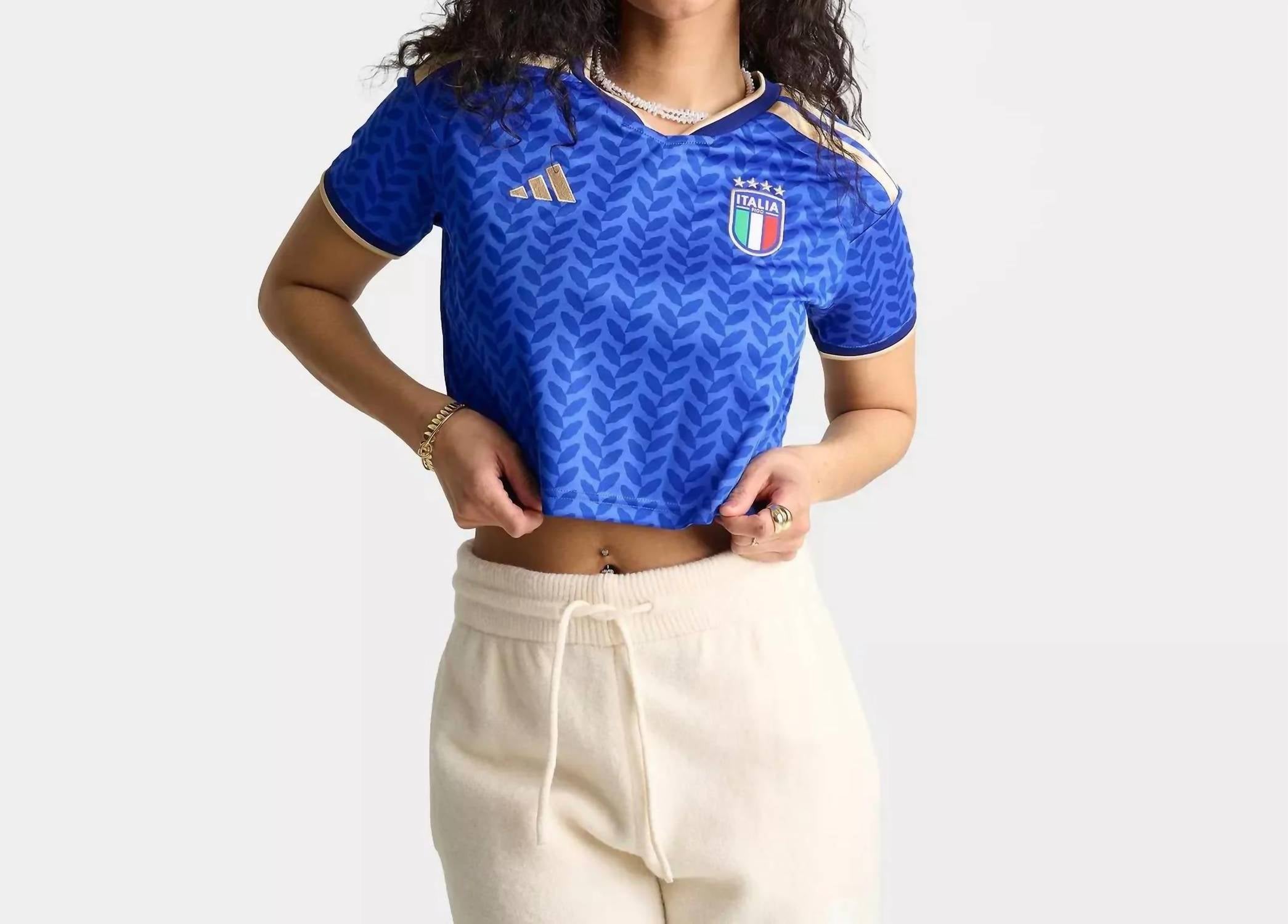 Adidas - Women's Italy Home Cropped Jersey