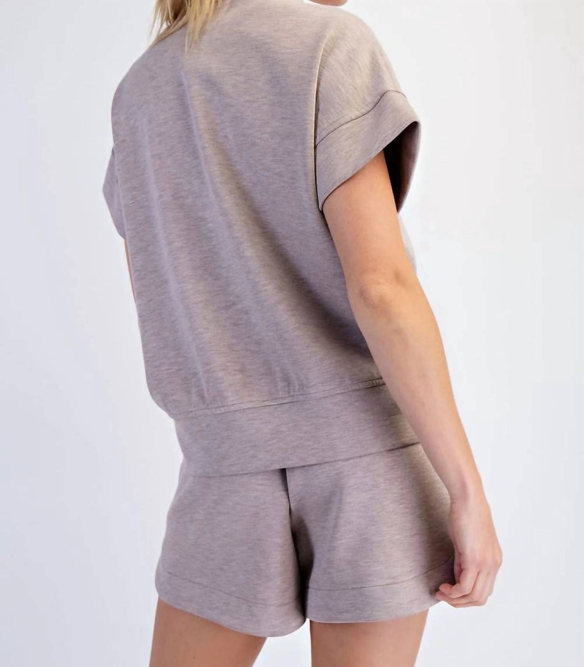 Rae Mode - Modal Scuba Quarter Zip Top - Plus